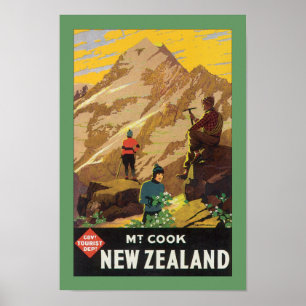 Póster Cocinero Nueva Zelanda (frontera) del Mt
