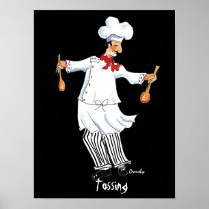 Póster cocinero - poster