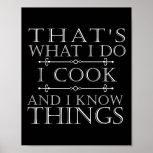 Póster Cocino Gracioso Bbq Chef Cocina Regalo De Cocina P