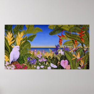 Póster Cockatoo en paraíso
