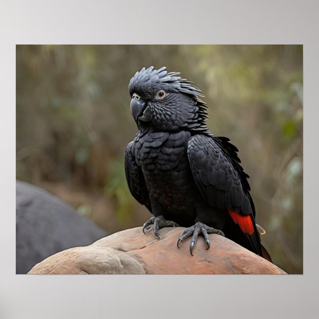 Póster Cockatoo negro (Frente)