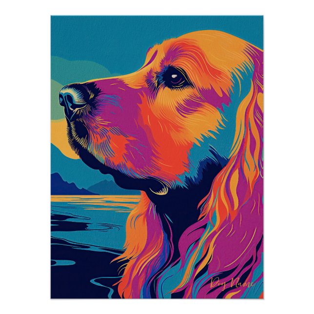 Póster Cocker Spaniel Dog 003 - Bruno Pokopen (Anverso)