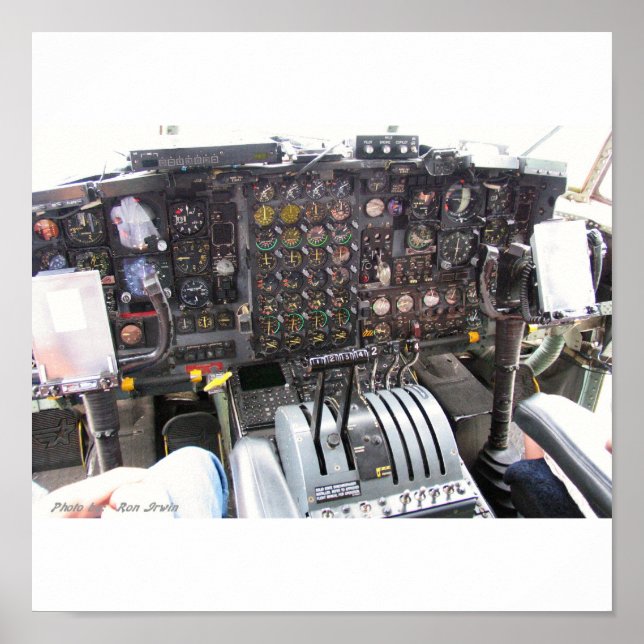 Póster Cockpit C-130A (Frente)