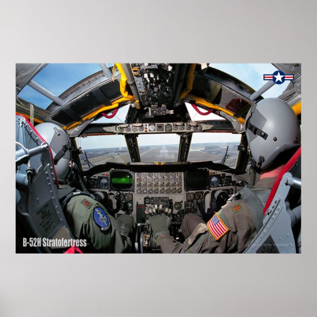 PÓSTER COCKPIT DE ESTRATOFORTRESS B-52H (Frente)