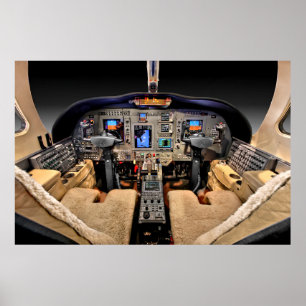 Póster Cockpit de Jet Aircraft