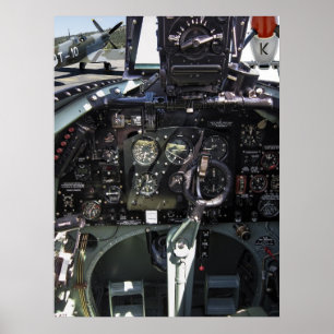 PÓSTER COCKPIT OF SPITFIRE