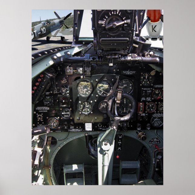 PÓSTER COCKPIT OF SPITFIRE (Frente)