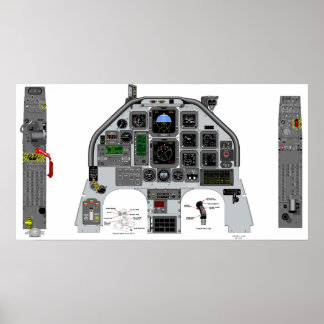 Póster cockpit t6