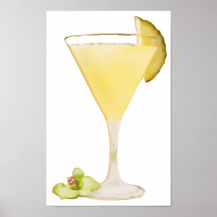 Póster Cocktail de piña