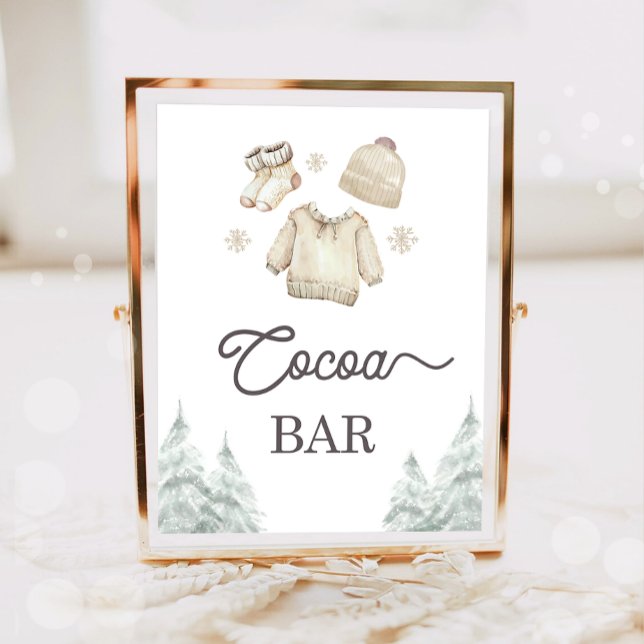 Póster Cocoa Bar Hot Chocolate Bar Baby It's Cold Outside (Subido por el creador)