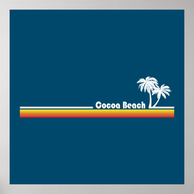 Póster Cocoa Beach Florida (Frente)