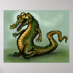 Póster Cocodrilo