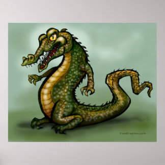 Póster Cocodrilo