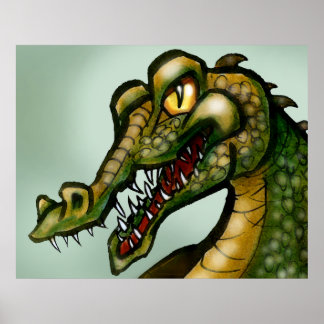 Póster Cocodrilo