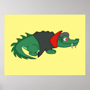 Póster Cocodrilo de vampiros