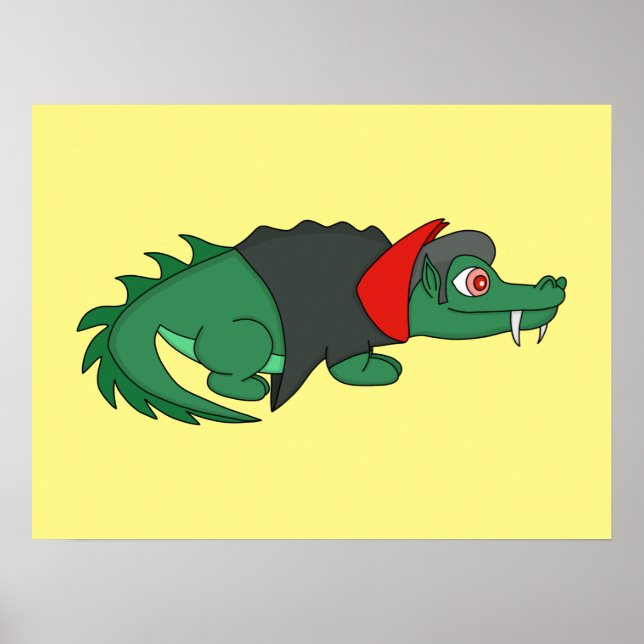 Póster Cocodrilo de vampiros (Frente)