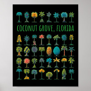Póster Coconut Grove Florida