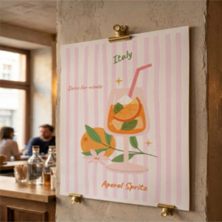 Póster Cóctel Aperol Spritz