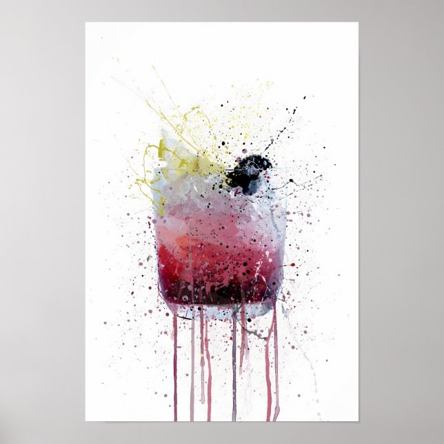 Póster Cóctel Bramble (Frente)