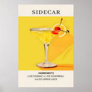 Póster Cóctel de Sidecar