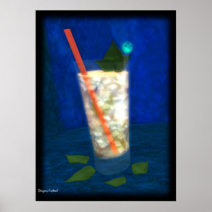 Póster Cóctel: Mint Julep