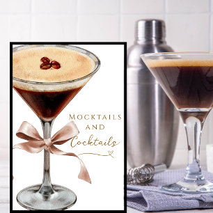 Póster Cócteles sin alcohol Cócteles Martini de Espresso 