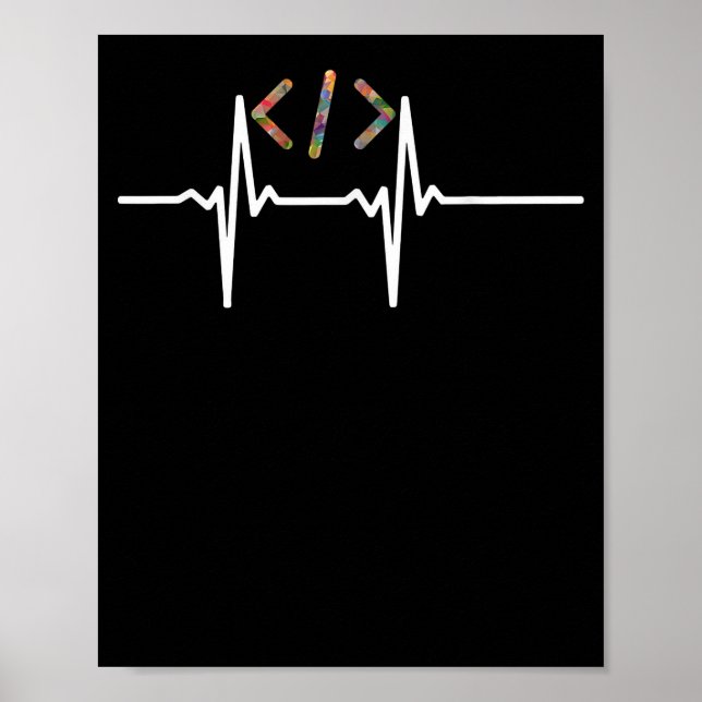 Póster Coders Funny | Codificación del programador de sof (Frente)