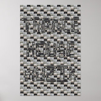 Póster código a la vieja escuela