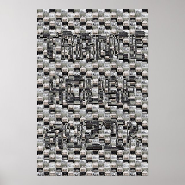 Póster código a la vieja escuela (Frente)