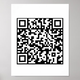 Póster Código de baile divertido Qr Presidente Trump