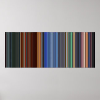 Póster Código de barras de películas de Héroe