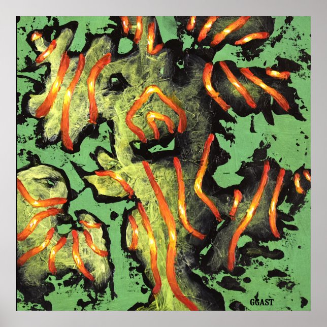 Póster Código de energía 100 - Monstruo (Frente)