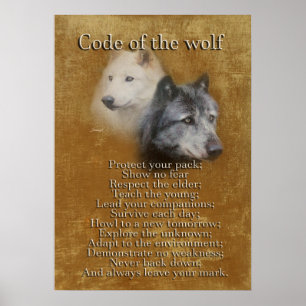 Póster Código del espíritu lobo