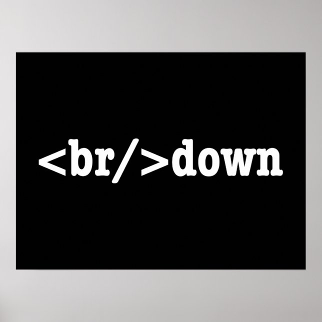 Póster código HTML de descomposición (Frente)