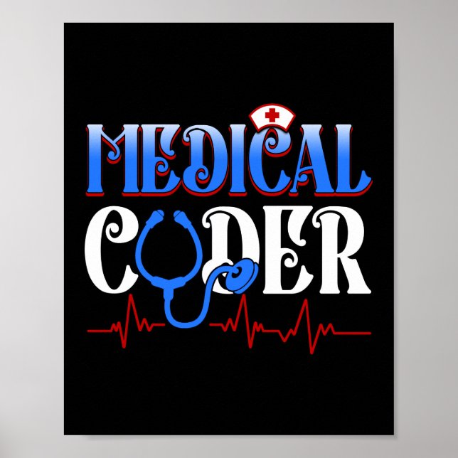 Póster Código médico Medicare Codificación Médica (Frente)