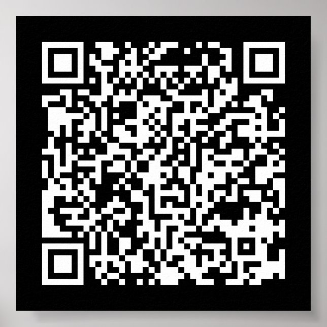 Póster Código QR creado al instante (introduciendo su URL (Frente)