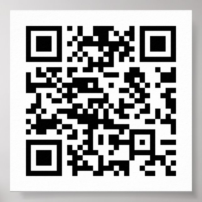 Póster Código QR creado al instante (introduciendo su URL (Frente)
