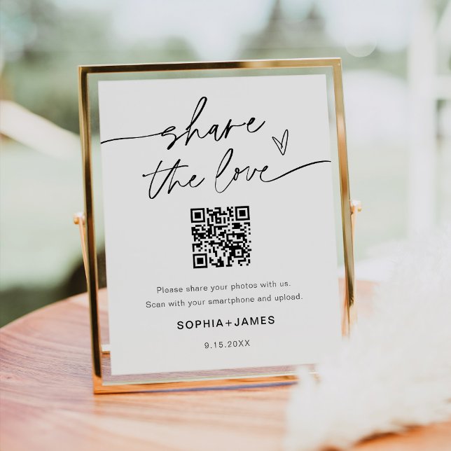 Póster Código QR de la foto de boda EVERLEIGH Comparte el (Subido por el creador)