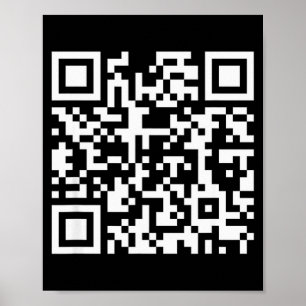 Póster Código Qr Divertido No Seas Una Pequeña Perra Dici