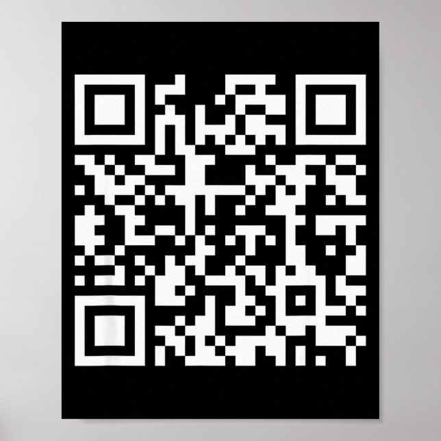 Póster Código Qr Divertido No Seas Una Pequeña Perra Dici (Frente)