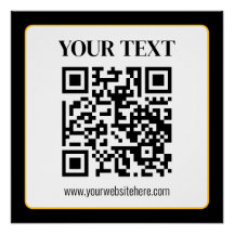 Código QR empresarial con texto superior e inferio