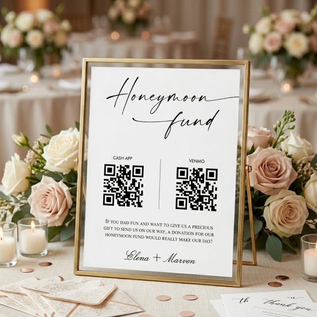 Póster Código QR para Fondo de Luna de Miel con Caligrafí (Subido por el creador)