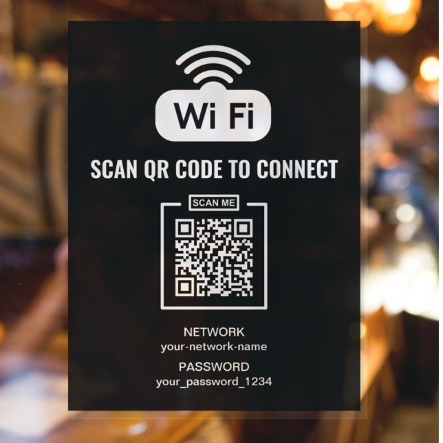 Póster Código QR personalizado Contraseña de Internet en  (Subido por el creador)