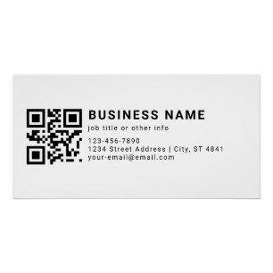 Póster Código QR promocional de empresa