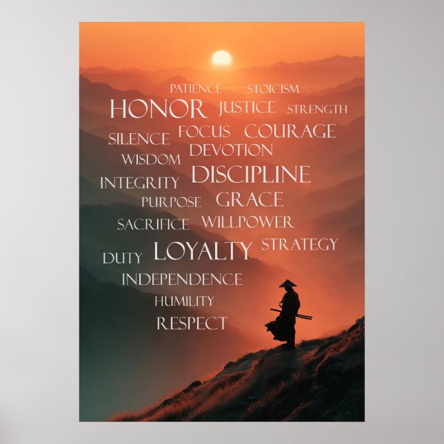 Póster Código Samurái: El Camino Bushido (Frente)