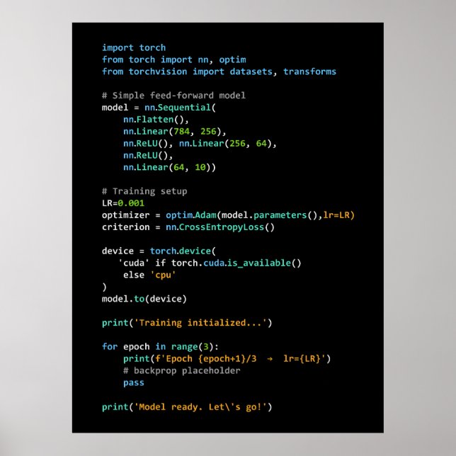 Póster Coding Humor - Developer Logic and Tech Life (Frente)