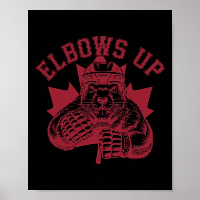 Póster Codos Arriba Codos Arriba Hockey Canadá Beaver  (Frente)