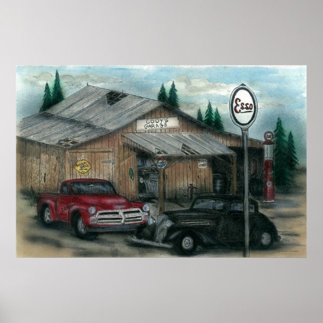 Póster CODY'S GARAGE print (Frente)
