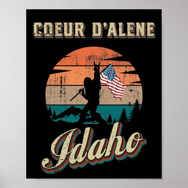 Póster Coeur d'Alene Idaho (Frente)
