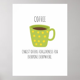 Póster COFFEE Christian Design